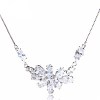 Brass Cubic Zirconia Necklace