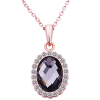 Glass Zinc Alloy Necklace