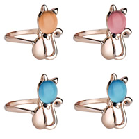 Cats Eye Zinc Alloy Finger Ring