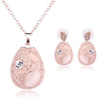 Rhinestone Zinc Alloy Jewelry Set