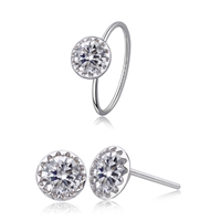 Sterling Silver Cubic Zirconia Jewelry Sets