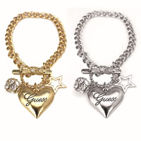 Zinc Alloy Iron Chain Bracelets