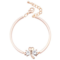 Cubic Zirconia Zinc Alloy Bracelet