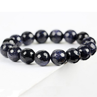 Goldstone azul pulsera