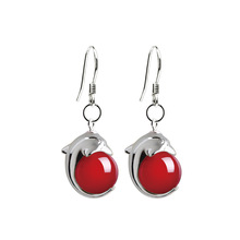 Sterling Silver Agate Drop earring