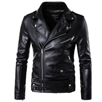 Men's Faux Leather & Leather Jackets