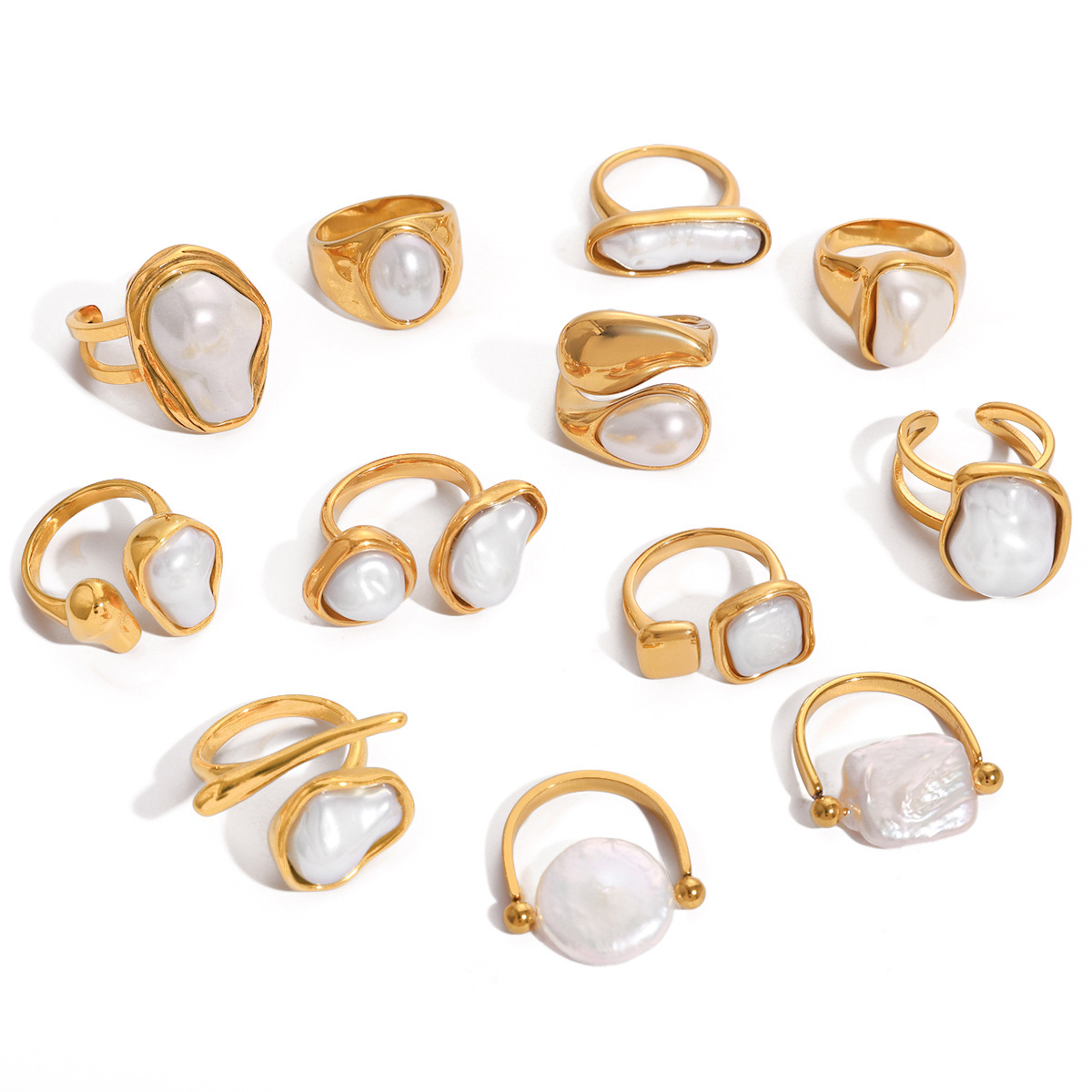 Bague de perle de culture d'eau douce