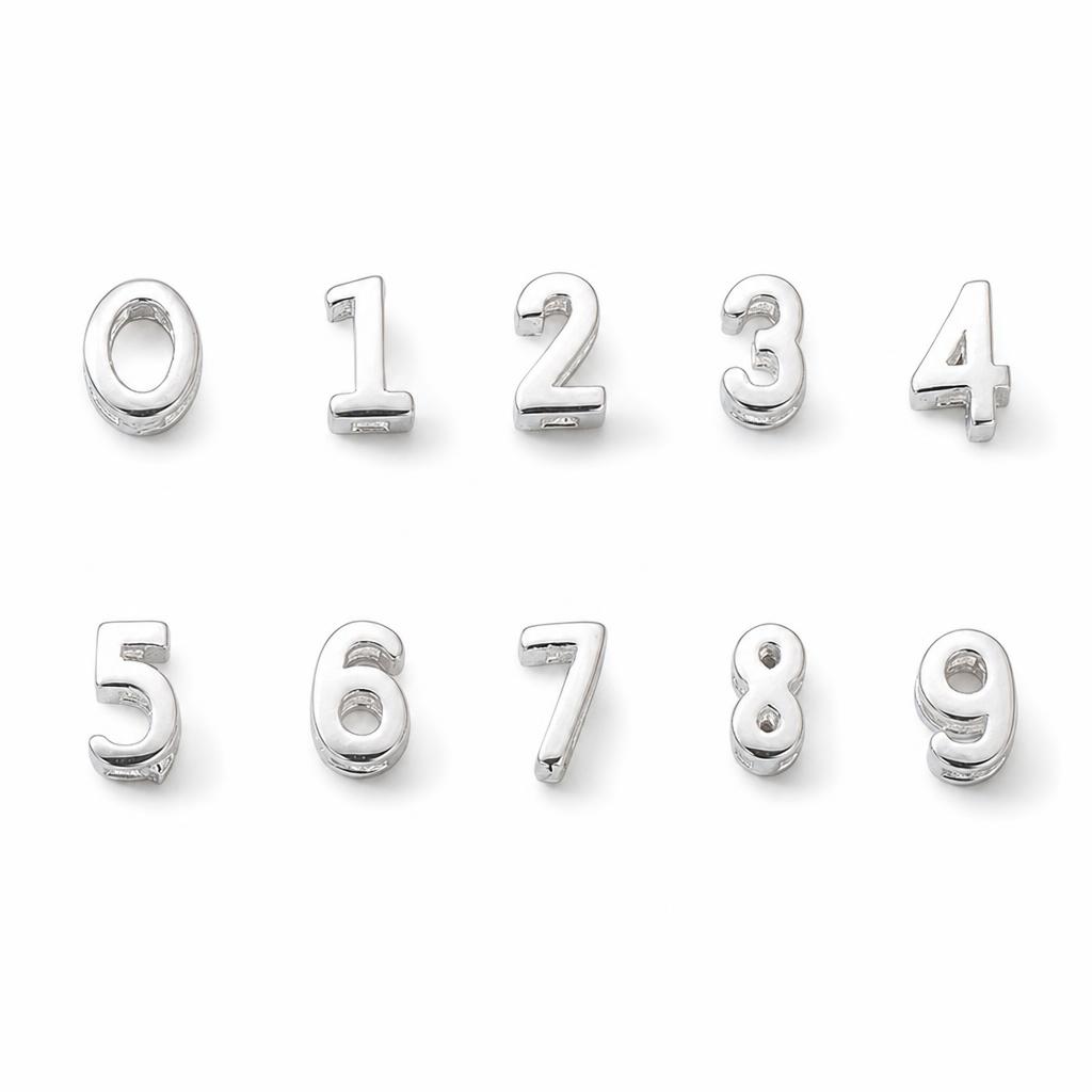 Argent sterling perle numéro