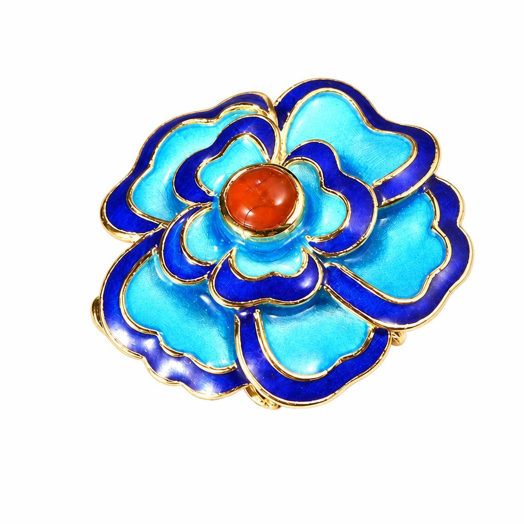 Sterling Silver Cloisonne Connector
