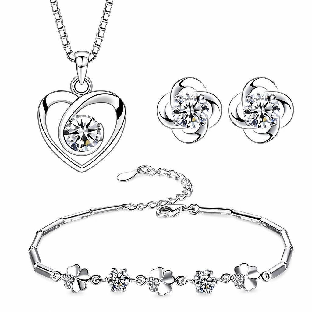Parures de bijoux en argent Sterling Fashion