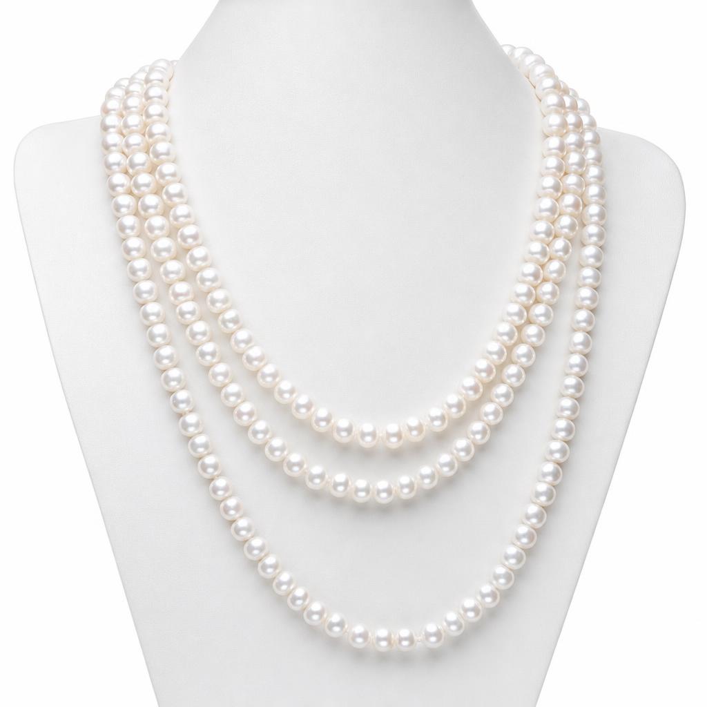 Natural Freshwater Pearl Long Necklace