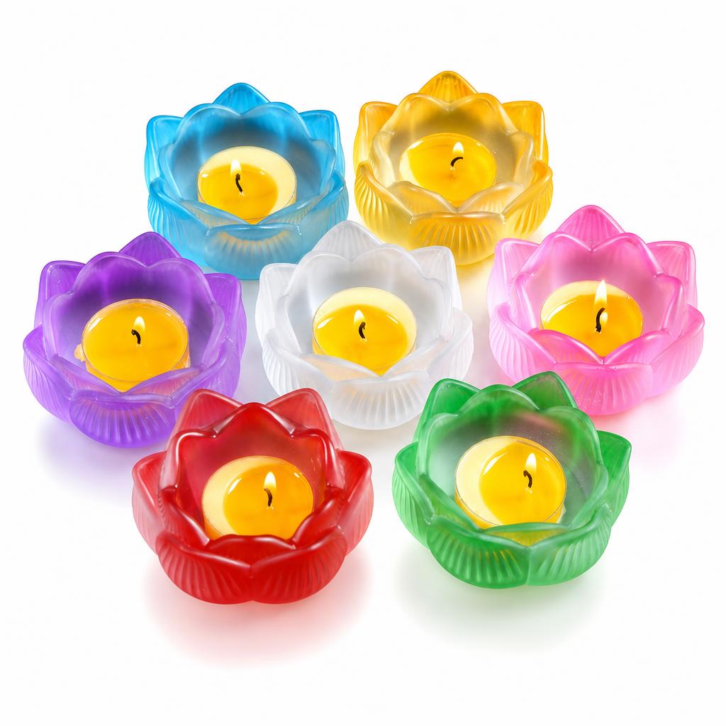 Glass Candle Holder 