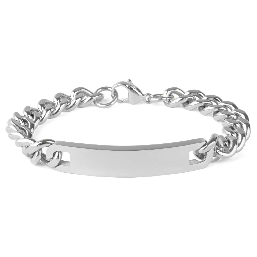 Stainless Steel ID Plate Bracelets