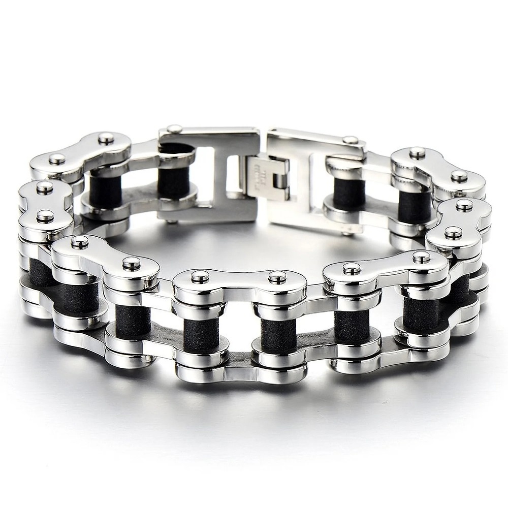 Stainless Steel Bike Chain Bracelets
