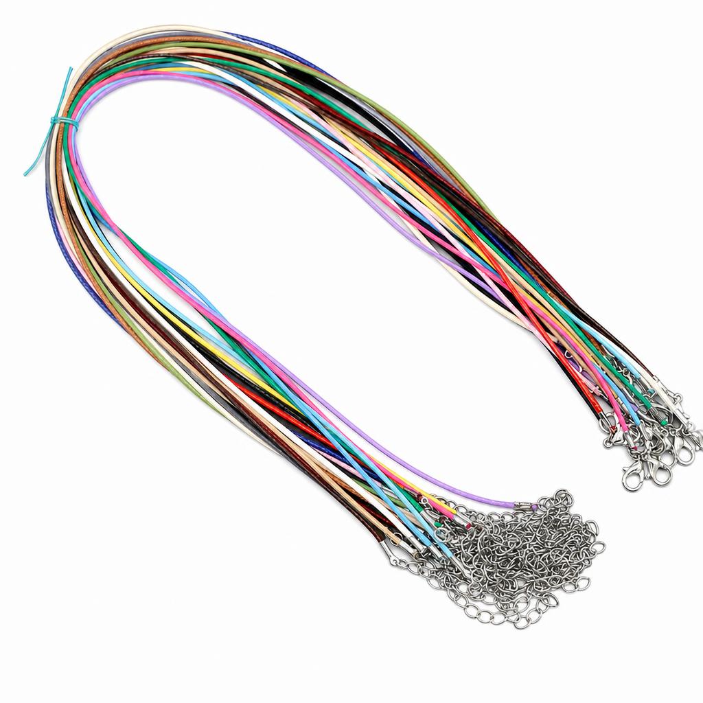 Collar de cuerda de Nylon encerado