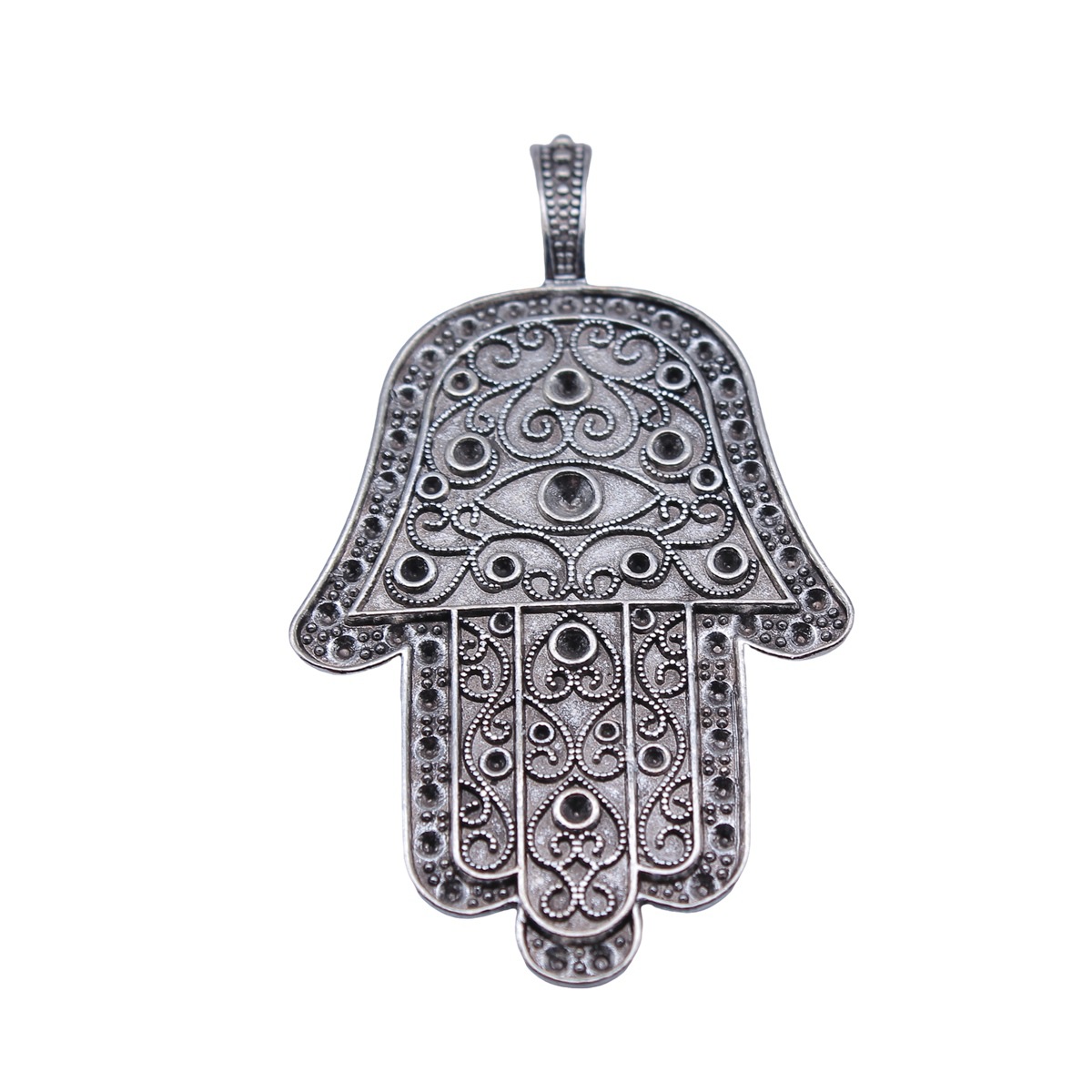 Zinc Alloy Hamsa Pendants