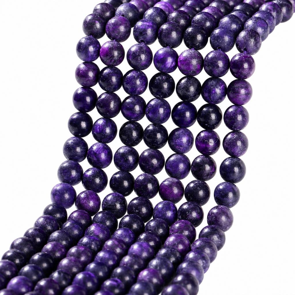 Natürliche Charoite Beads