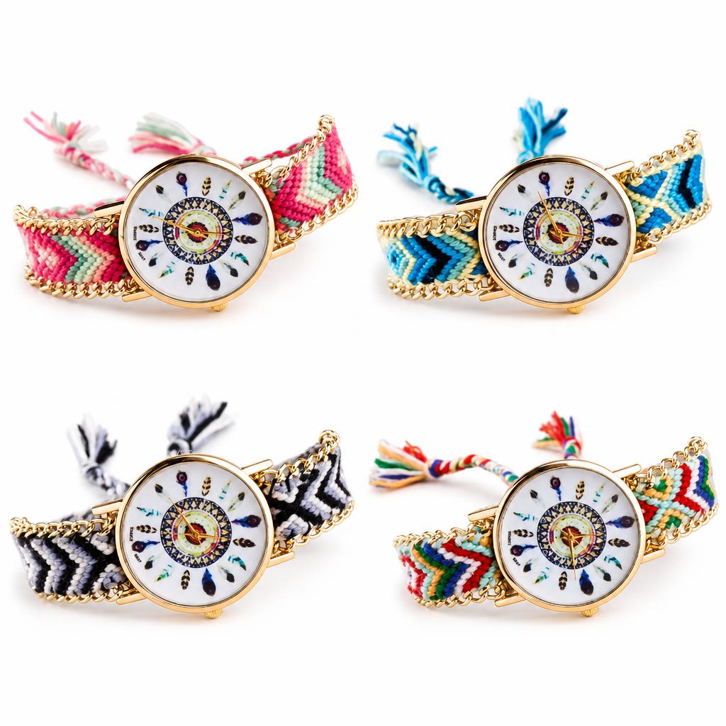 Folk Style de tissage Montre