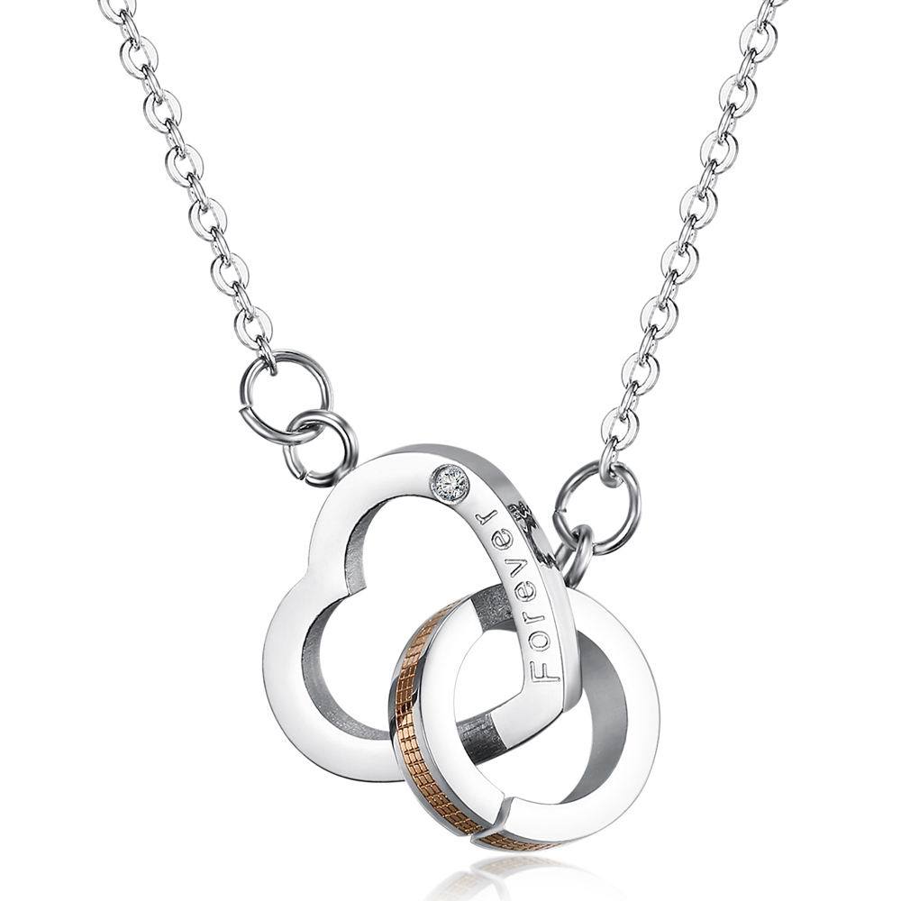 Collar de acero inoxidable de pareja