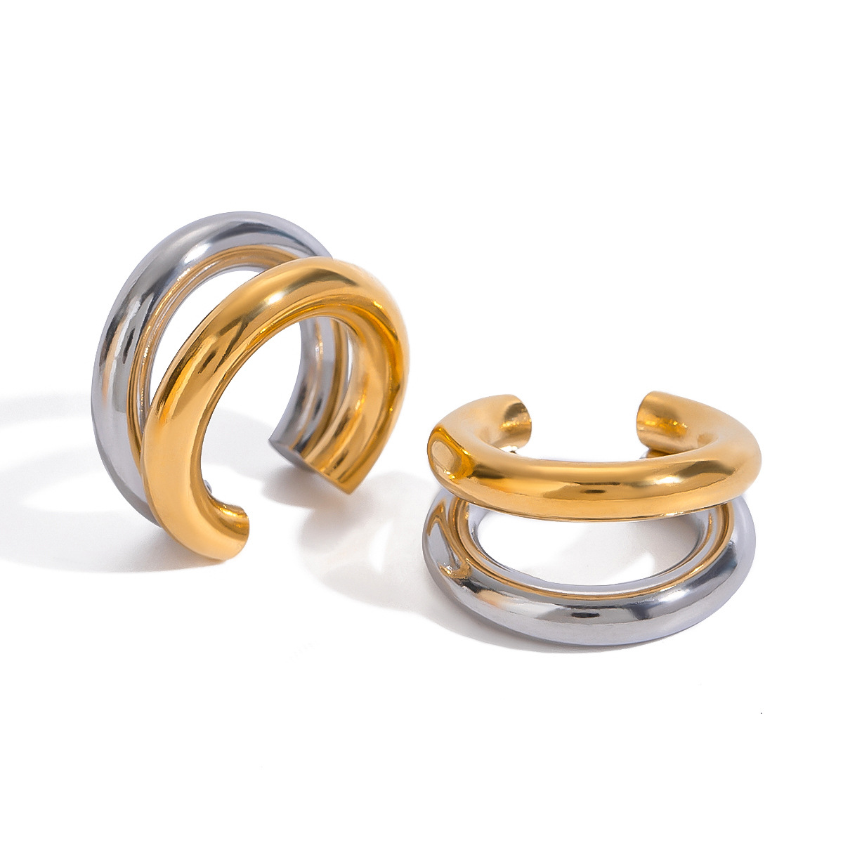 Stainless Steel Clip On Earrings