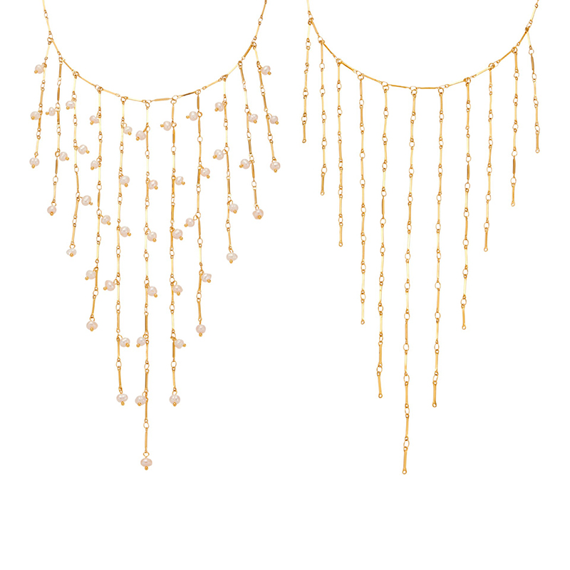 Moda franja Neckalace
