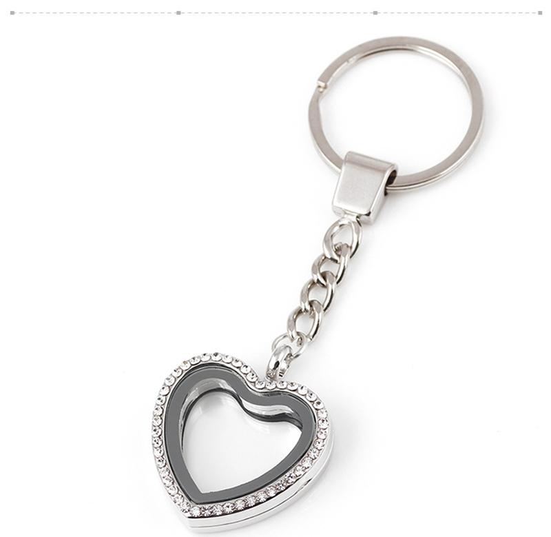 Floating Locket Key Chain