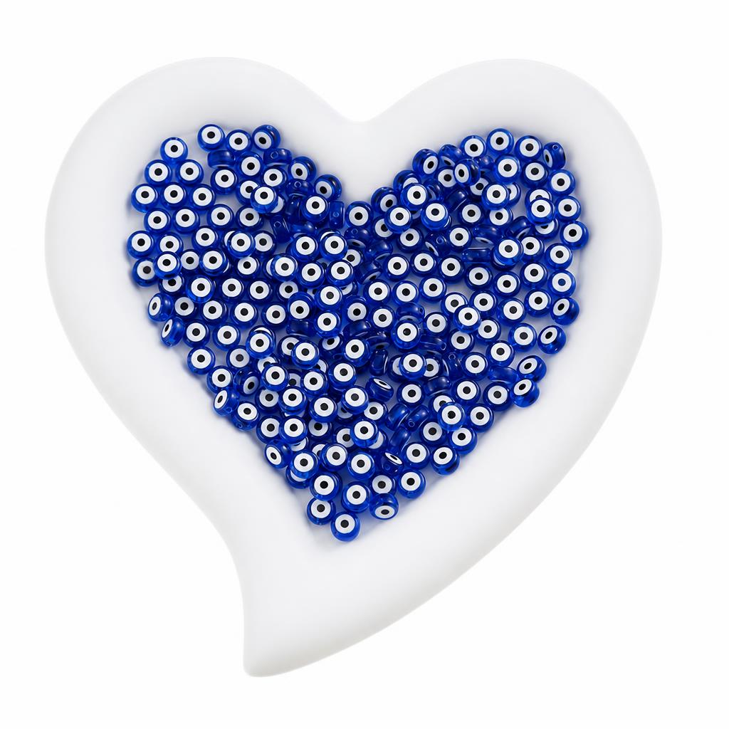 Acrylic Evil Eye Beads