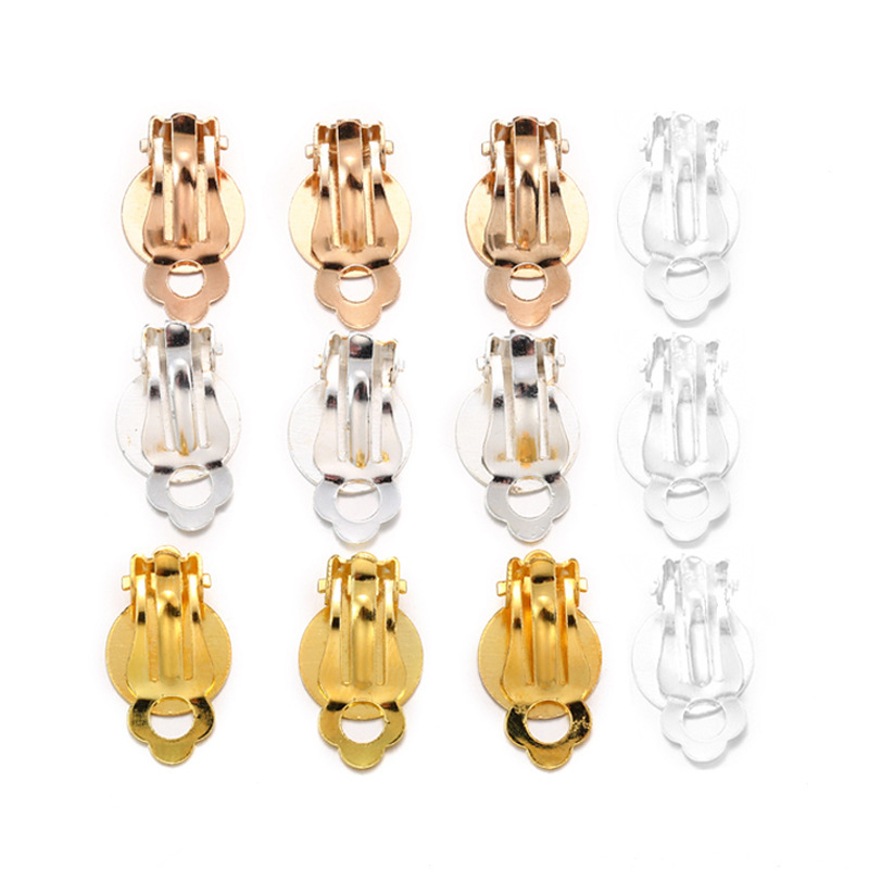 Iron Clip On Earring Finding