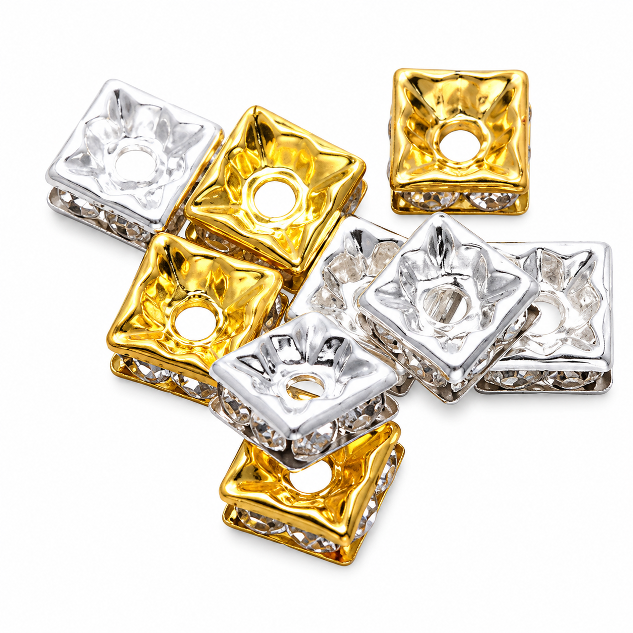 Quadratische Strass-Spacer