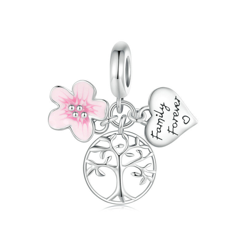 Pendentifs en émail et argent pur 