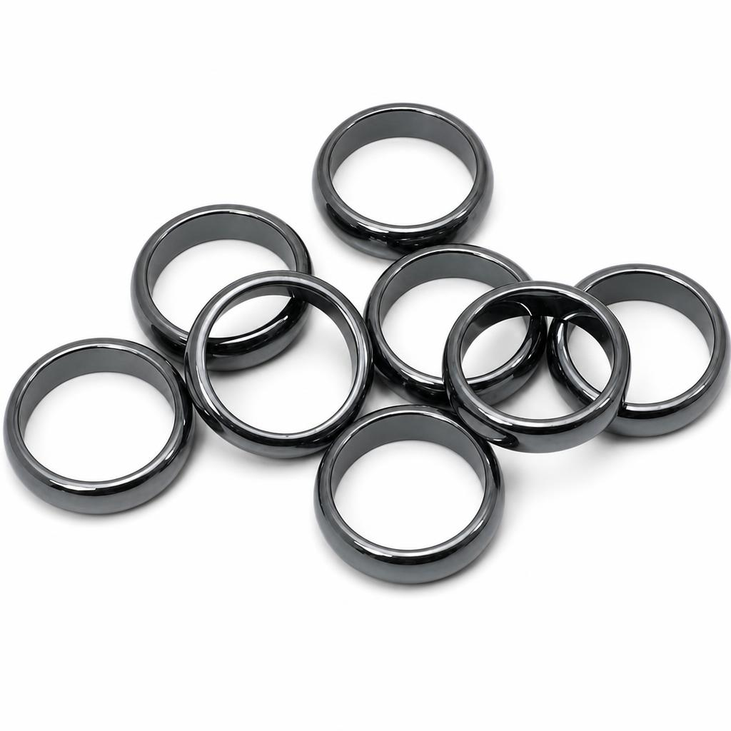 Magnetic Hematite Finger Ring