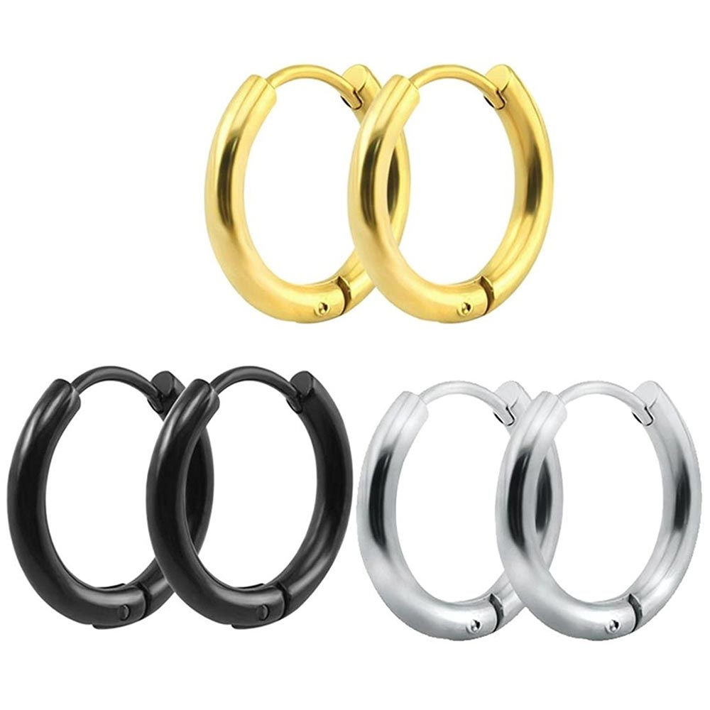 Stainless Steel Hoop Earrings