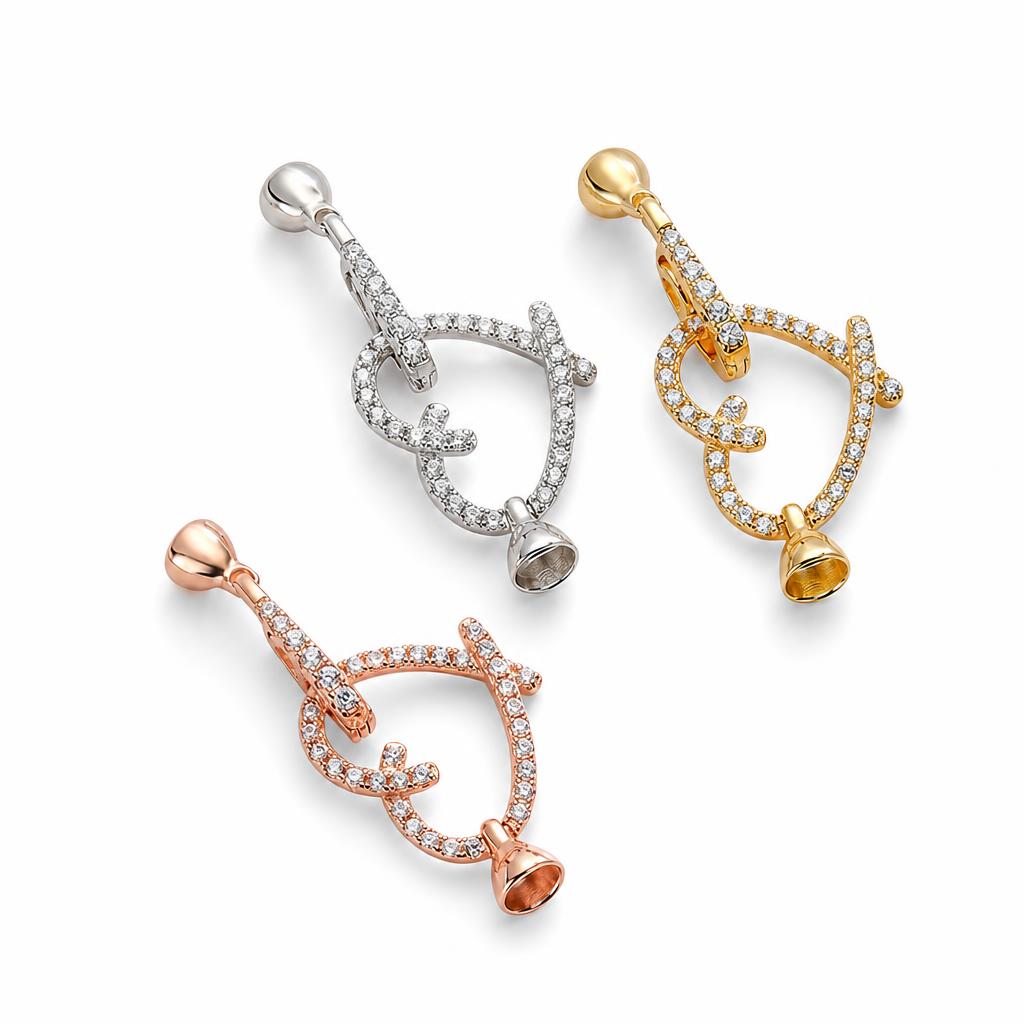 Sterling Silver Hook and Eye Clasp