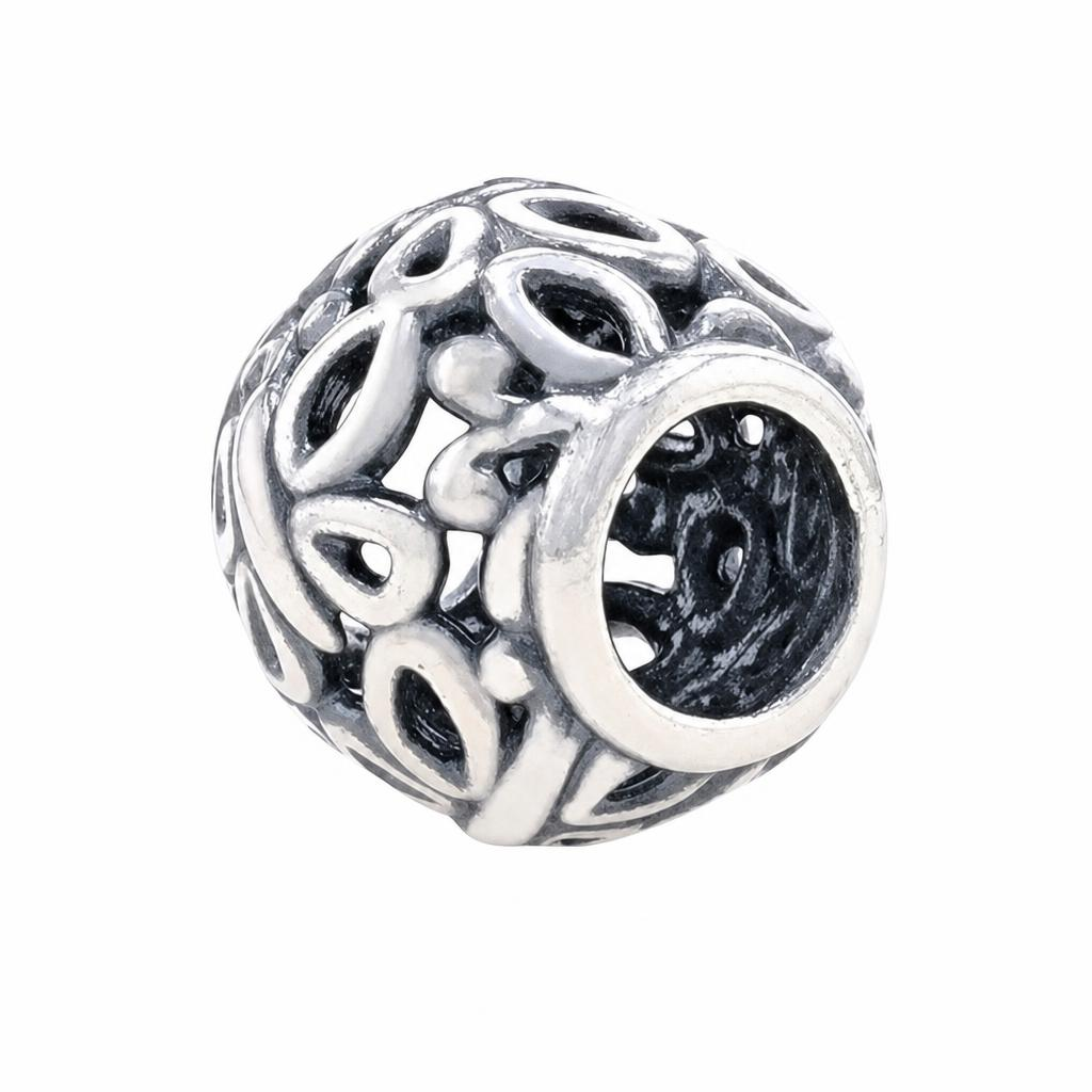 perles pandore en argent fin Thaïlandais d'hélice