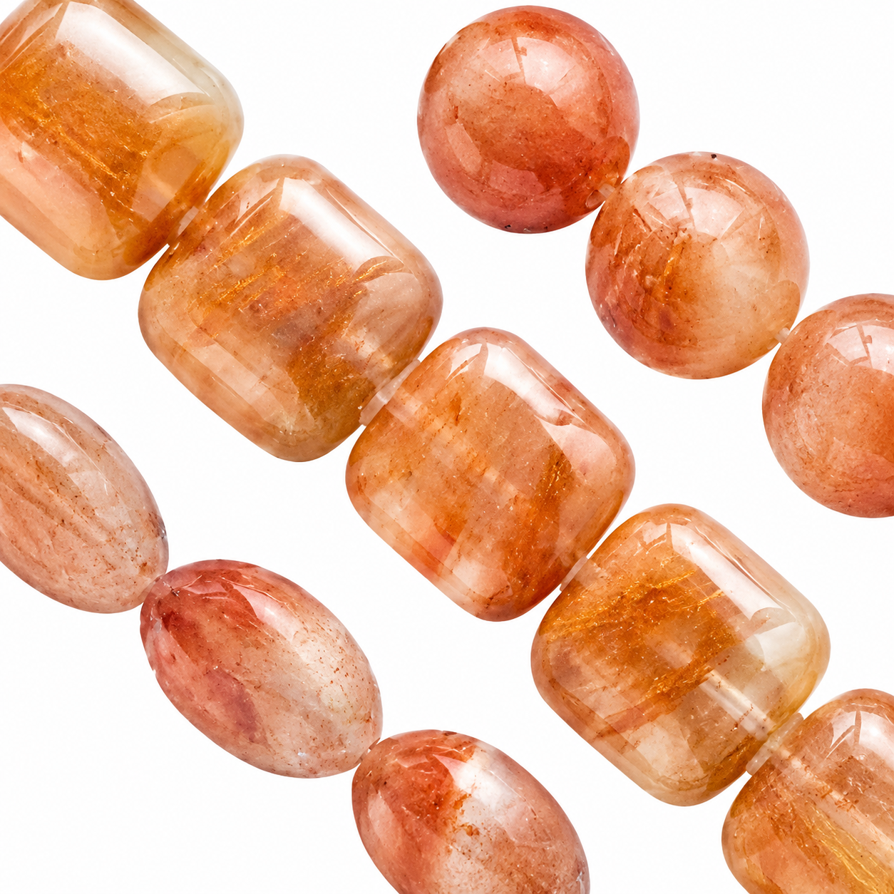 Natürliche Ruby Quarz Perlen