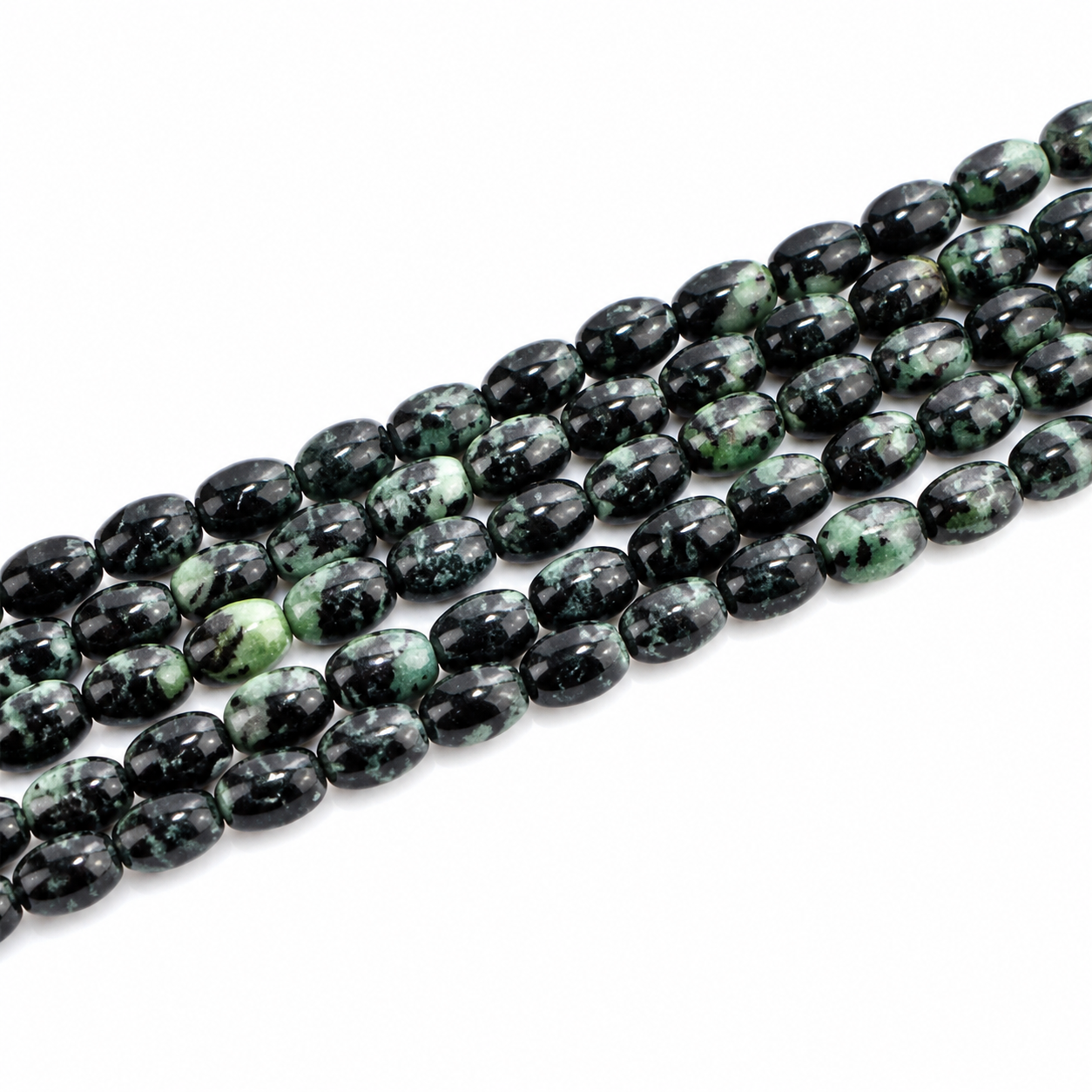 Schwarze Seide Stein Perle