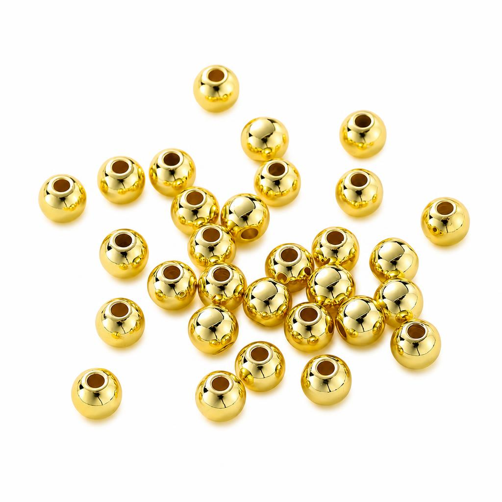 Brass Smooth Beads