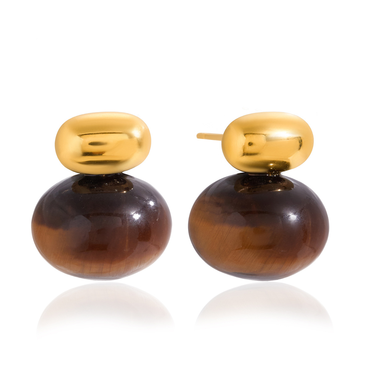 Gemstone Stud Earring