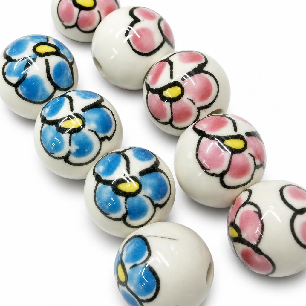 Brushwork Porcelain Beads