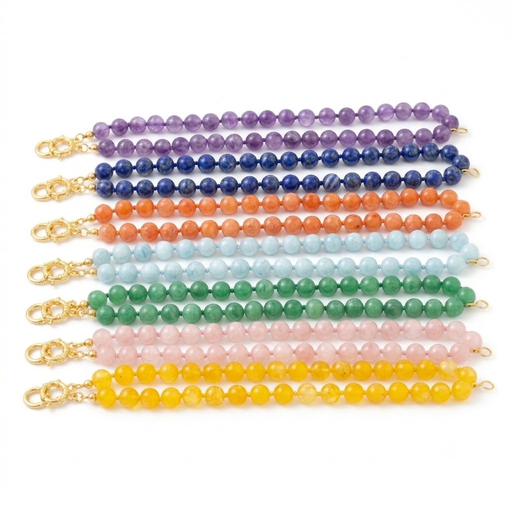 Teints collier de jade