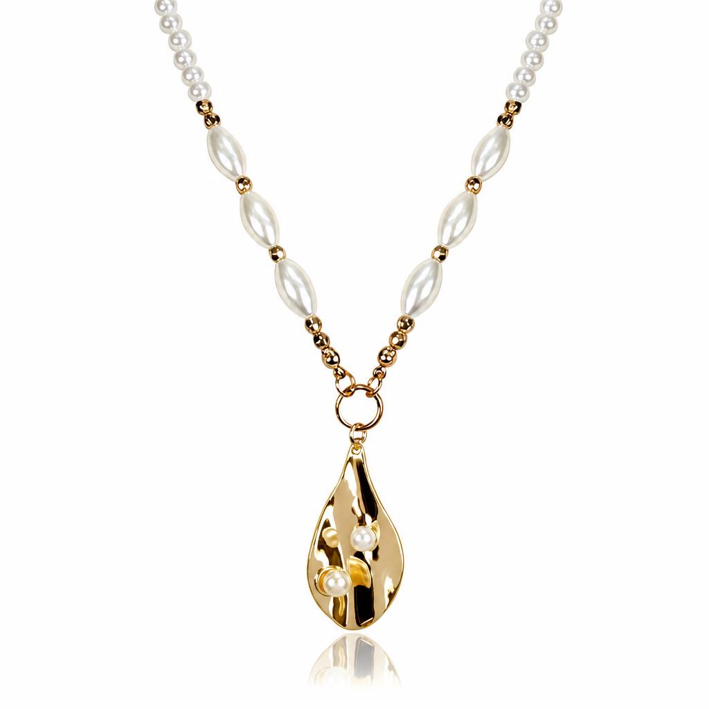 Glass Zinc Alloy Necklace