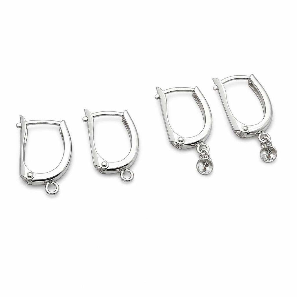 純銀製レバー　バック　イヤリング産品