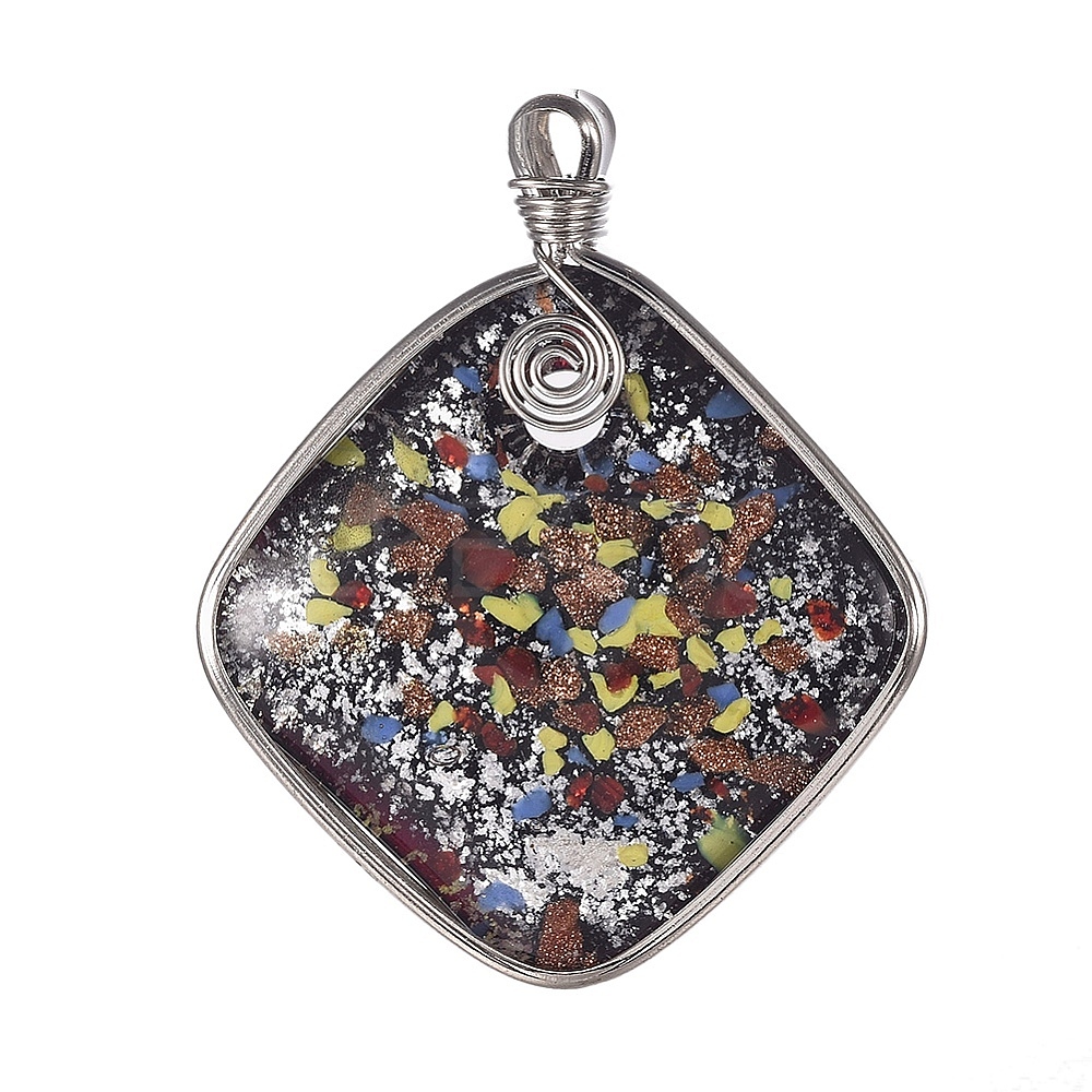 Murano pendentifs en alliage zinc 
