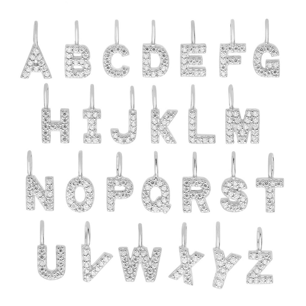 Sterling Silber Buchstaben Anhänger