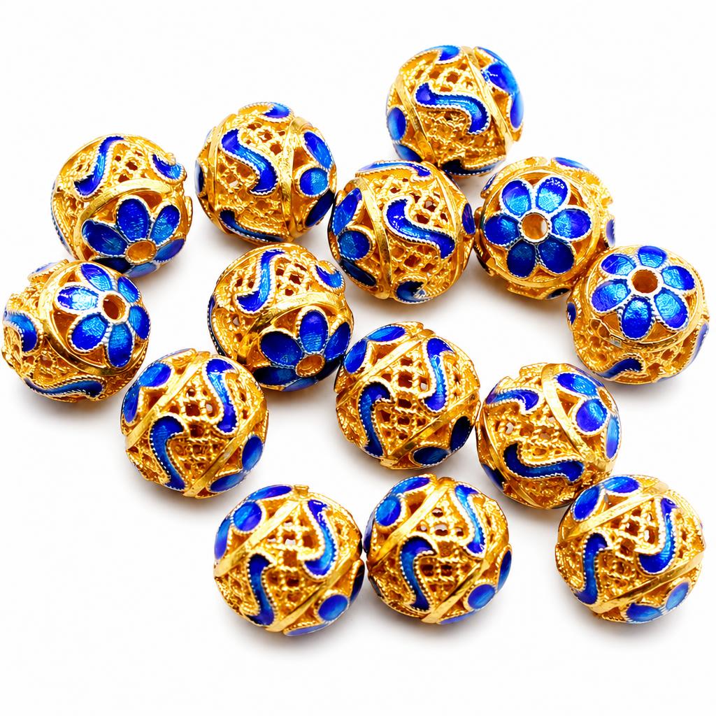 Cloisonne Hollow Beads