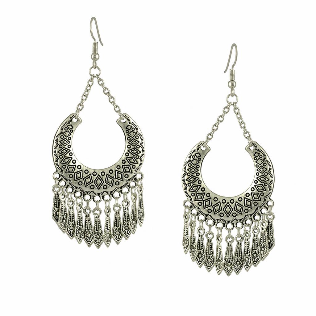Boucle d'oreille de lustre en alliage Zinc et émail