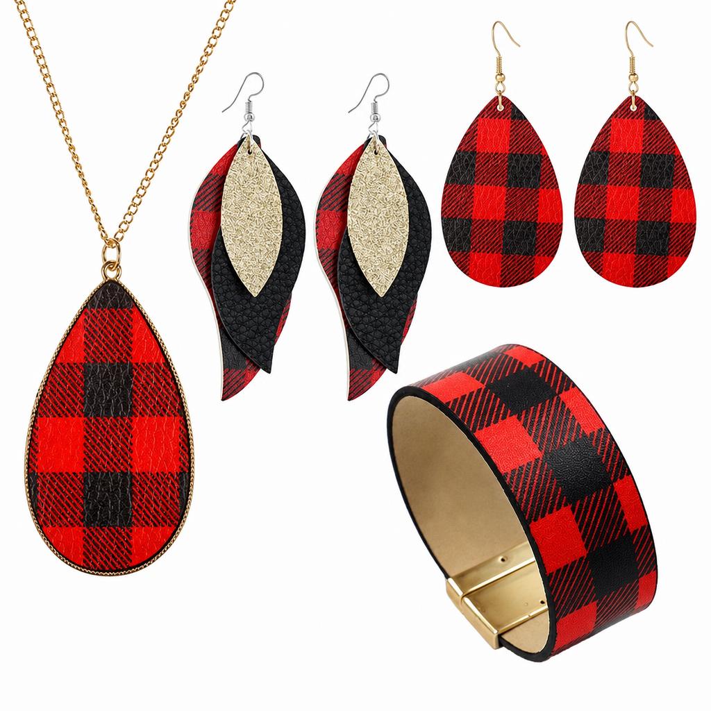 ensembles de bijoux en cuir de mode 