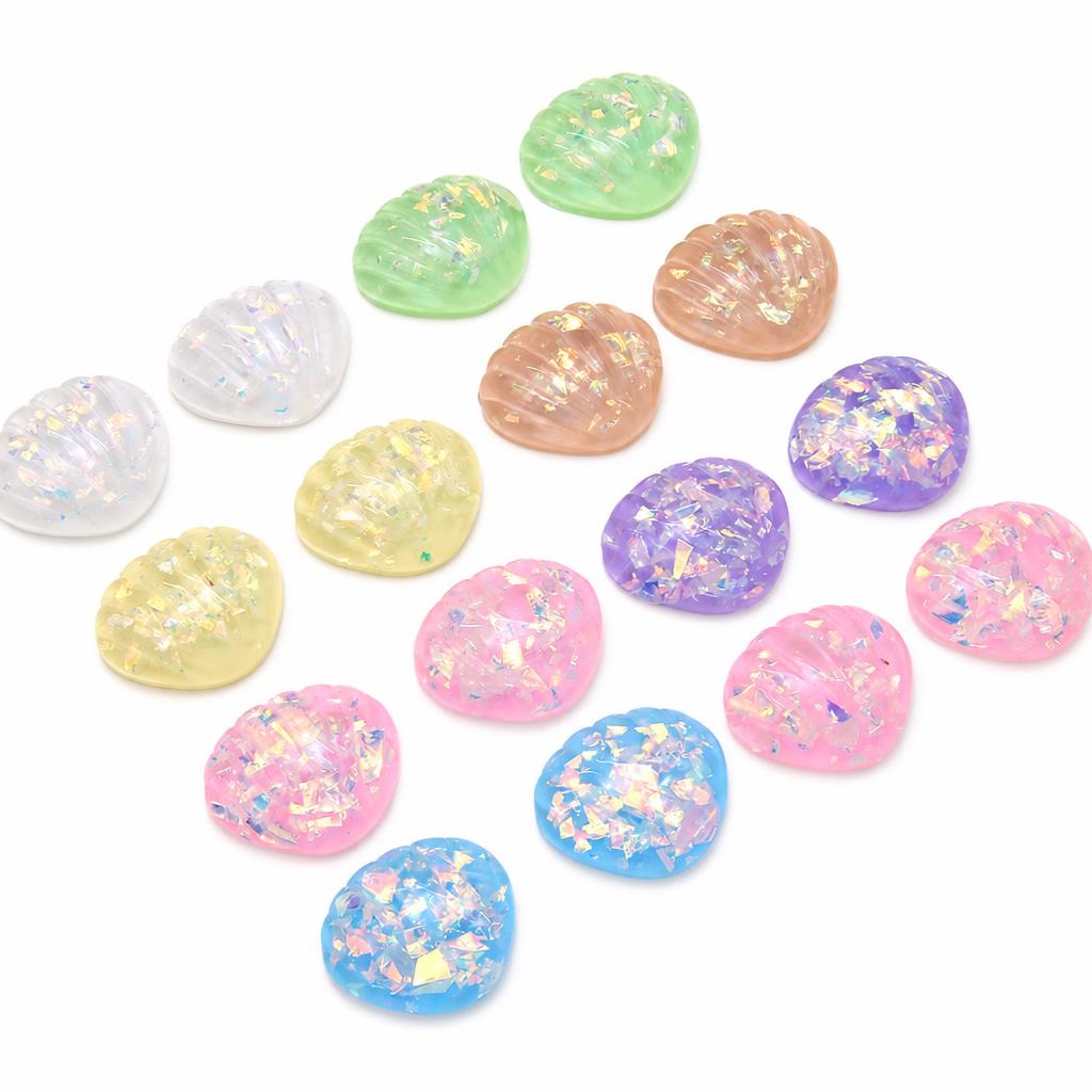 Colorful Powder Resin Cabochon