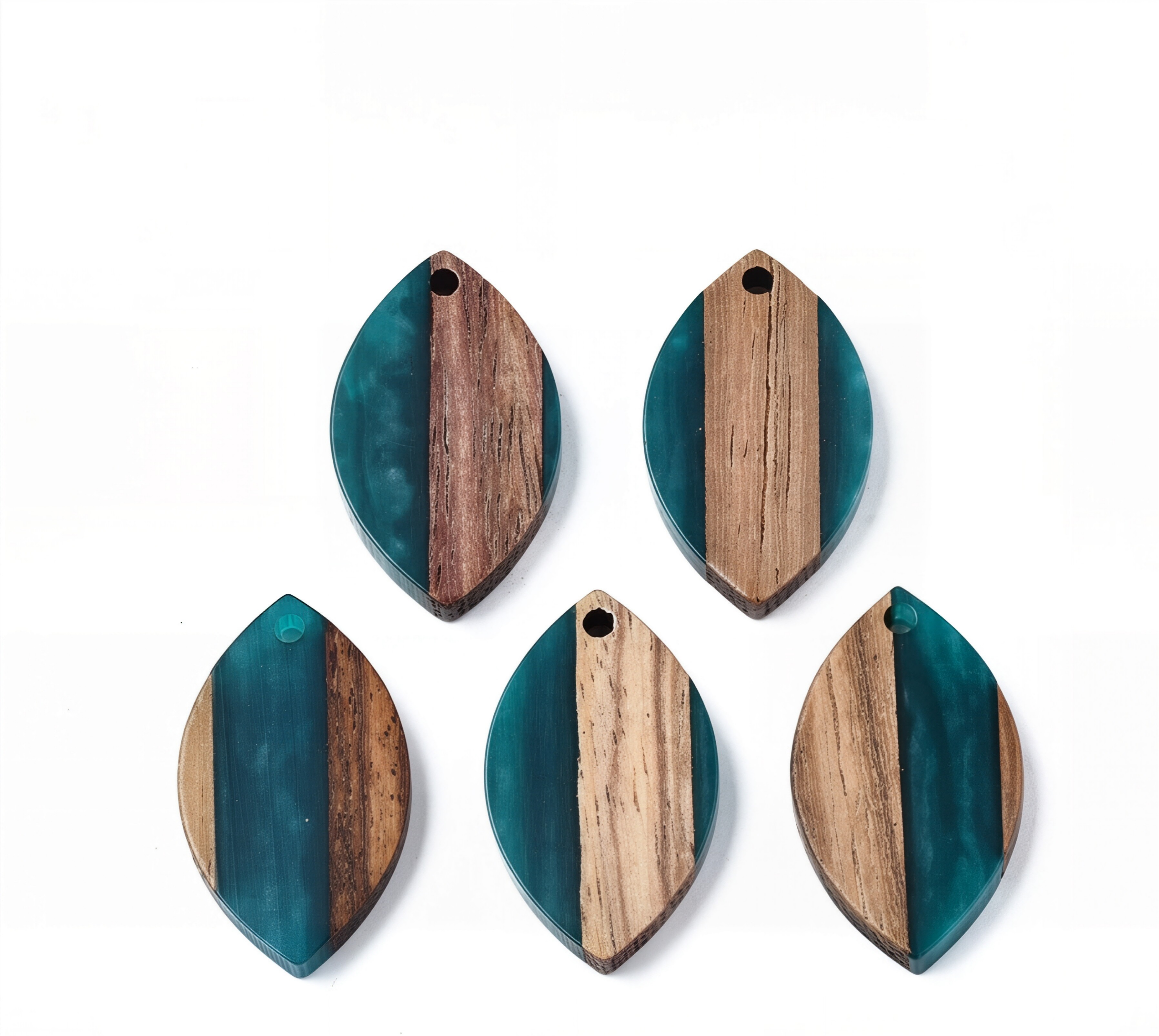 Imitation Wood Acrylic Pendants