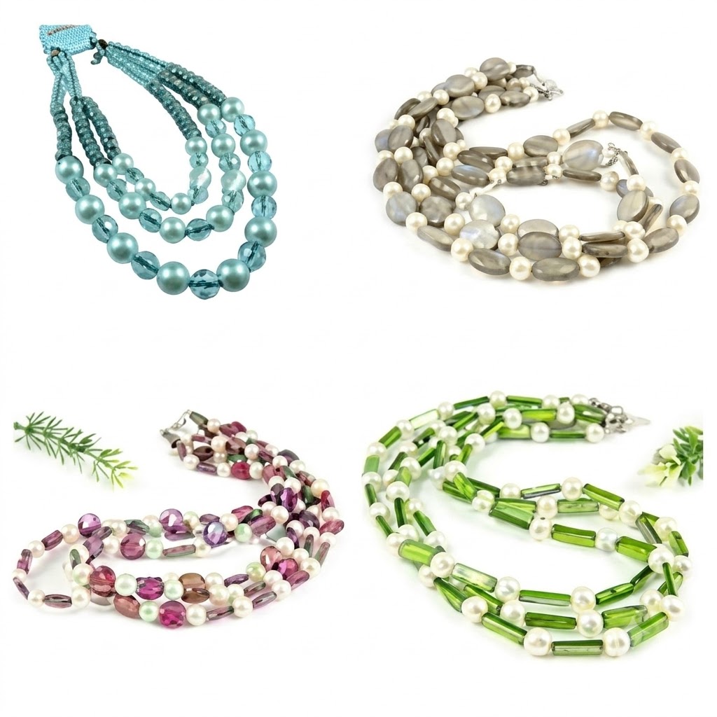 Glass Pearl Necklace